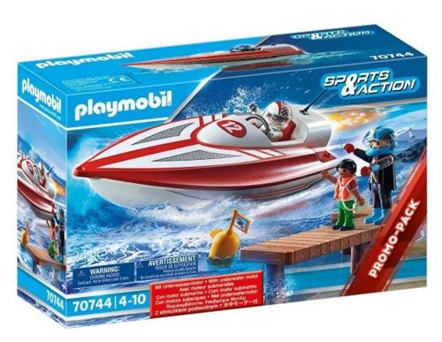 PLAYMOBIL Sports&Action Speedboat avec moteur submersible