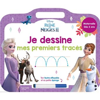 Disney - Reine des neiges 2 - Ardoise Je dessine mes premiers tracés (dès 3 ans)
