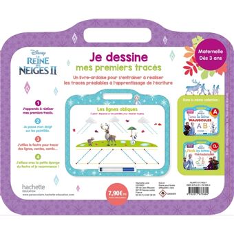 Disney - Reine des neiges 2 - Ardoise Je dessine mes premiers tracés (dès 3 ans)
