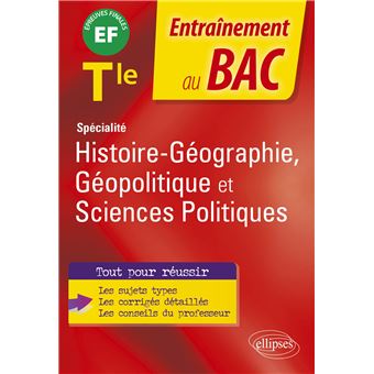 Spécialité Histoire-géographie, géopolitique et sciences politiques - Terminale