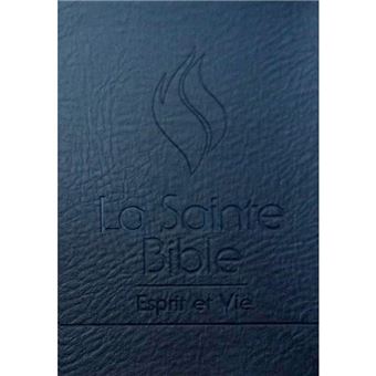 La Sainte Bible Esprit et Vie SIMILI CUIR PU NOIR