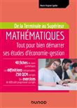 Mathématiques - Tout pour bien démarrer ses études d'économie-gestion - De la Terminale au Supérieur