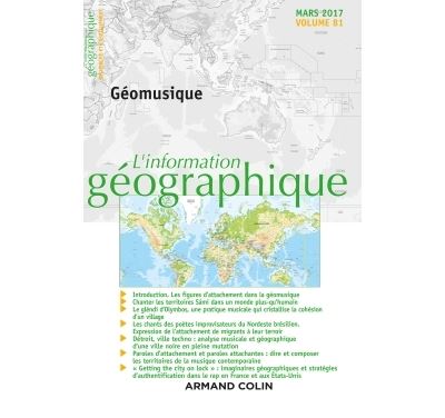 L'information géographique (1/2017) Géomusique