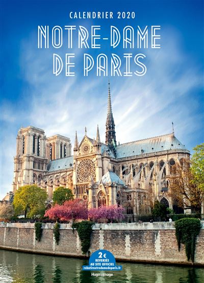 Calendrier mural notre-dame de paris 2020