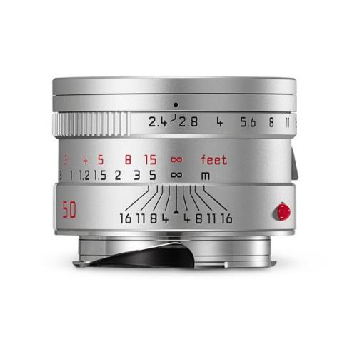 Objectif hybride Leica Summarit-M 50 mm f/2.4 Argent Anodisé