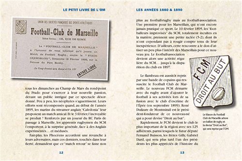 Le petit livre des grands clubs - Olympique de Marseille : Bastiera,  Patrice: : Livres