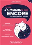 Ce que j'aimerais te dire encore