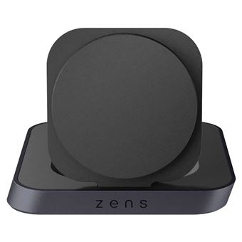 Chargeur Sans Fil Magnétique MagSafe 2 en 1 pour iPhone et AirPods ZENS Noir - 1