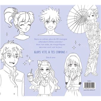 Mon gros cahier de mangas à colorier