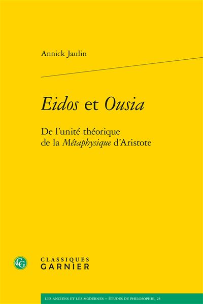 Eidos et Ousia