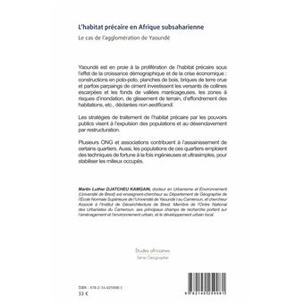 L'habitat précaire en Afrique subsaharienne