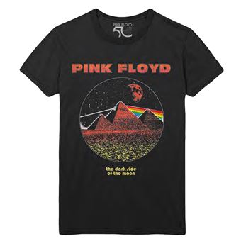 T-Shirt Pink Floyd Vintage Pyramids Unisex Noir