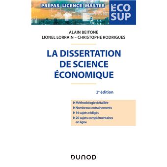 La dissertation de science économique