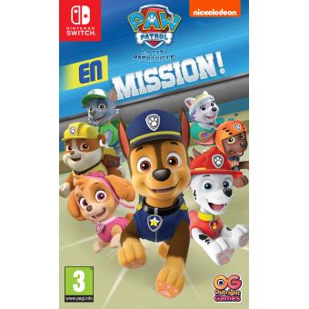 Pack La Pat' Patrouille en Mission ! Nintendo Switch + Figurine et Mini Hélicoptère La Pat' Patrouille Ultimate Rescue Skye