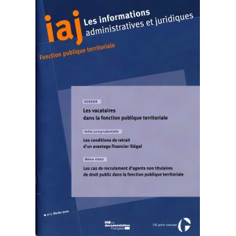 Les vacataires dans la fonction publique territoriale n 2 fevrier 2010