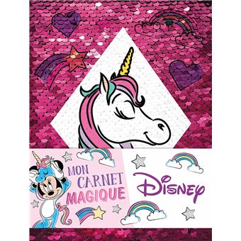 MINNIE ET LA LICORNE - Carnet à Sequins - Disney