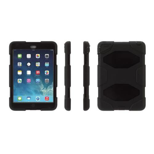 Griffin Survivor All-Terrain - Boîtier de protection pour tablette - silicone, polycarbonate - Noir/noir - pour Apple iPad Air