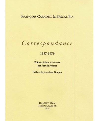 Correspondance 1957-1979