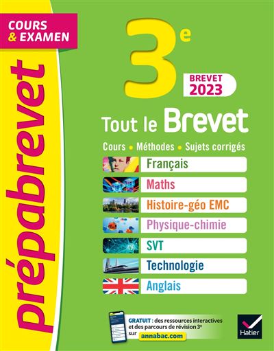 Prépabrevet Tout le brevet - tout-en-un 3e - Brevet 2023
