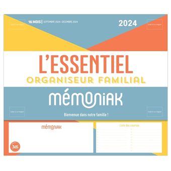 Livre Agenda familial memoniak 2020-2021 : le livre à Prix Carrefour