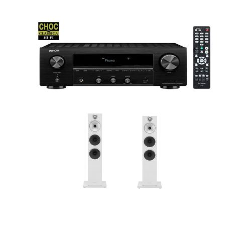 Amplificateur Denon DRA-800H Black + Enceinte colonne Bowers & Wilkins 603 White Vendue par paire