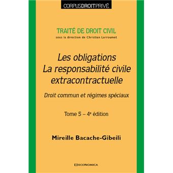 Droit civil - Les obligations, la responsabilité civile extracontractuelle