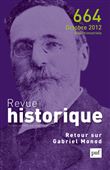 Revue historique 2012