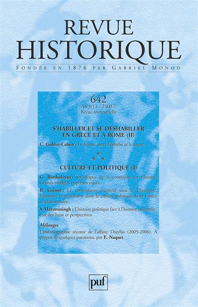 Revue historique 2007 -  Collectif - broché