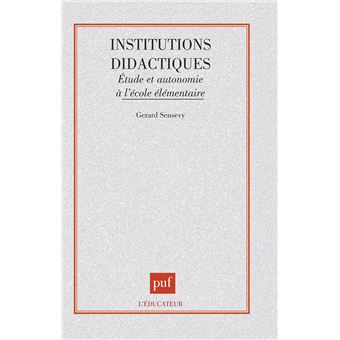 Institutions didactiques
