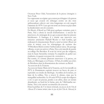 Actes de la journée d'hommage à frère Tito de Alencar