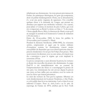 Actes de la journée d'hommage à frère Tito de Alencar
