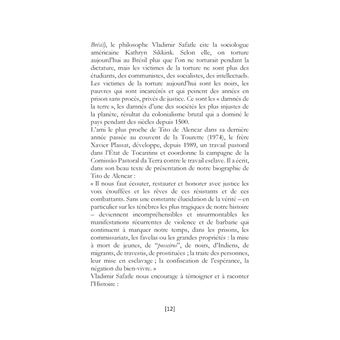Actes de la journée d'hommage à frère Tito de Alencar