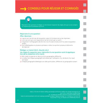 Les fiches du collège 6e