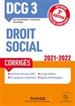 DCG 3 Droit social - Corrigés - 2021-2022
