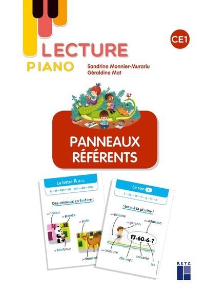 Lecture piano : Panneaux référents CE1 - Sandrine Monnier-Murariu - broché