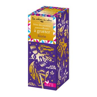 Frise décorative autocollante à gratter Féérie