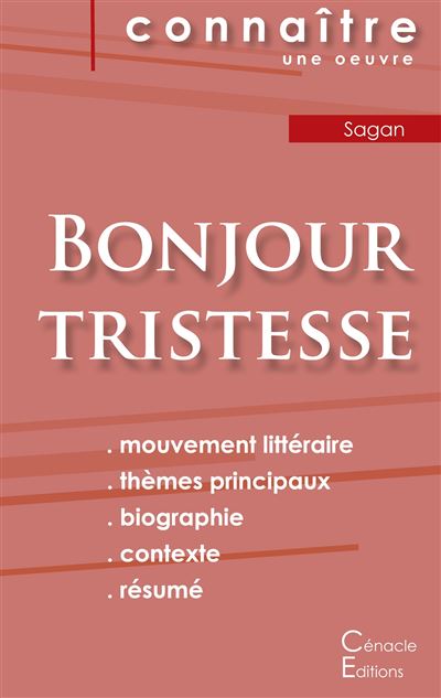 Bonjour tristesse de Françoise Sagan