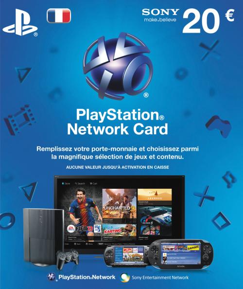 Carte PSN : PlayStation Network de 20€ (Dématérialisé) –