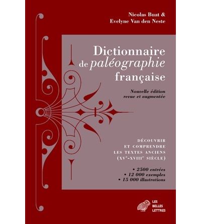 Dictionnaire de paleographie francaise