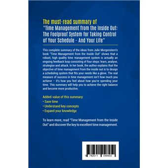 Summary: Time Management from the Inside Out