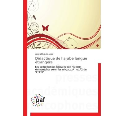 Didactique de l arabe langue étrangère