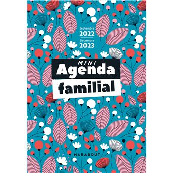 Mini agenda familial - Septembre 2022 - Décembre 2023