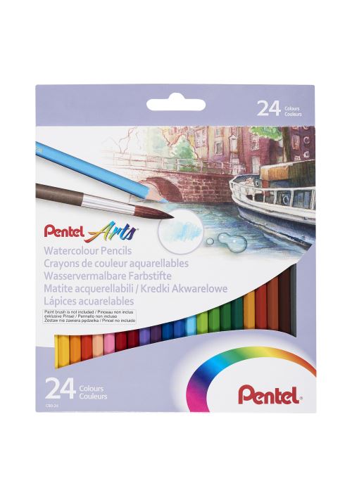 24 crayons de couleur aquarelleables Djeco Bois FSC