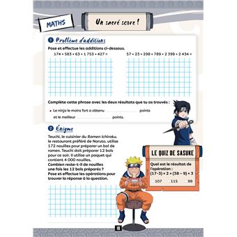 NARUTO - Cahier de vacances  du CM2 à la 6e