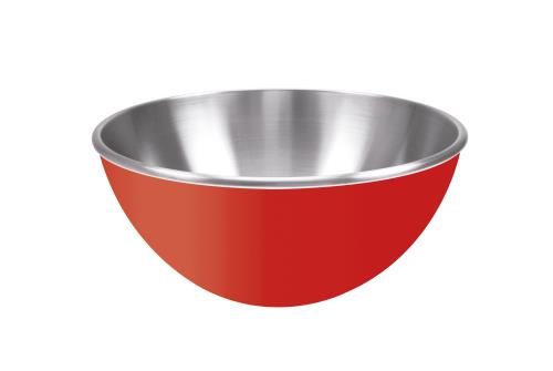 Saladier double-paroi Zakdesign Acier Inoxydable 25 cm Rouge