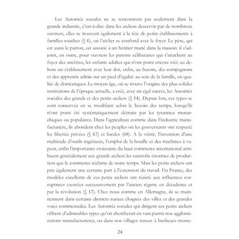 L'organisation du travail, selon la coutume des ateliers et la loi du Décalogue