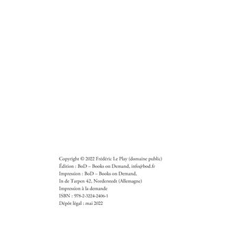 L'organisation du travail, selon la coutume des ateliers et la loi du Décalogue
