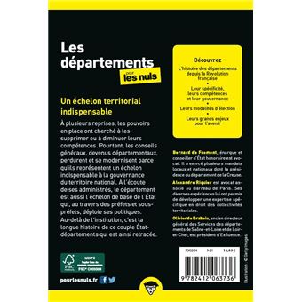Les départements poche pour les nuls
