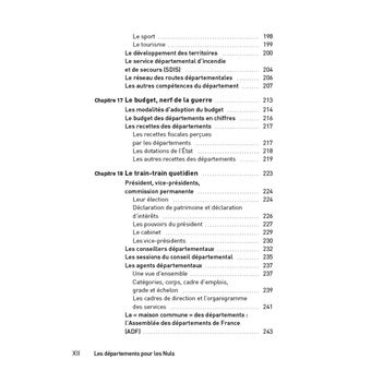 Les départements poche pour les nuls