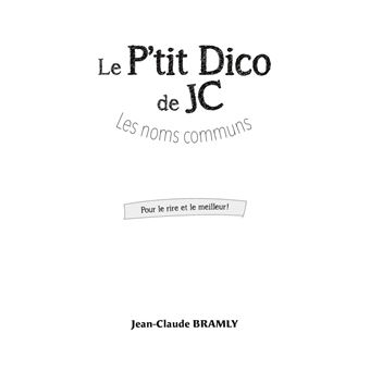 Le p'tit Dico de JC